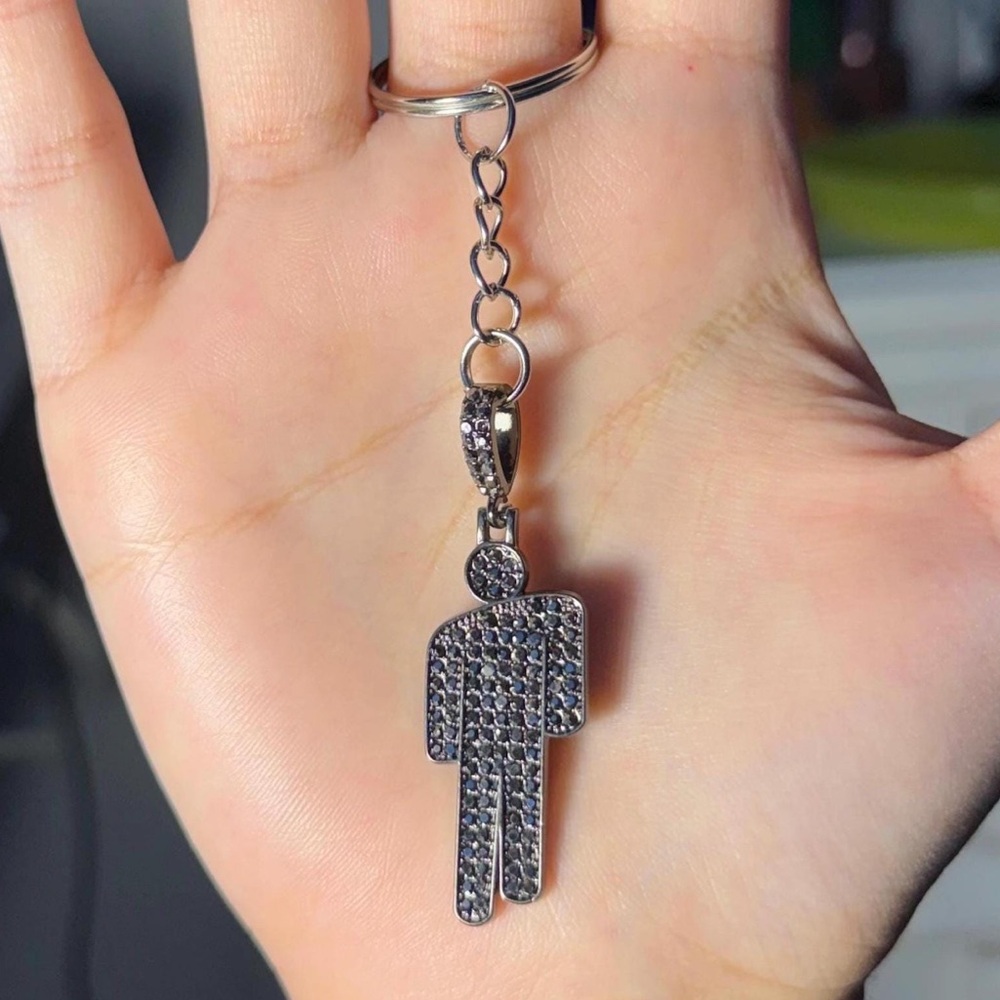 Billie Eilish Black Blohsh Keychain